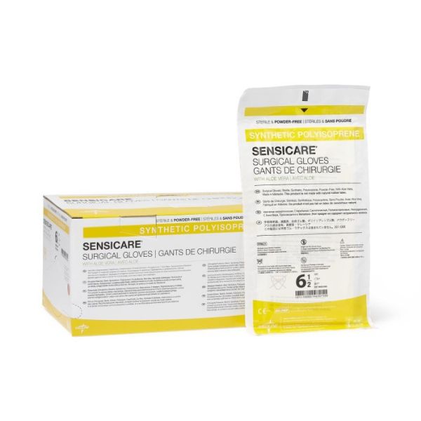 Picture of Sensicare Non-Latex Powder Free Sterile Gloves w/ Aloe
