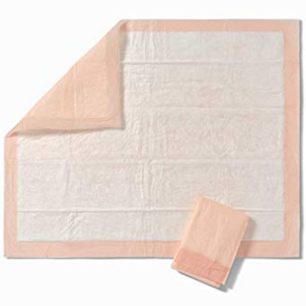 Picture of Underpad, Disposable, Super Absorbency, 30x36in. Peach, 40/Case