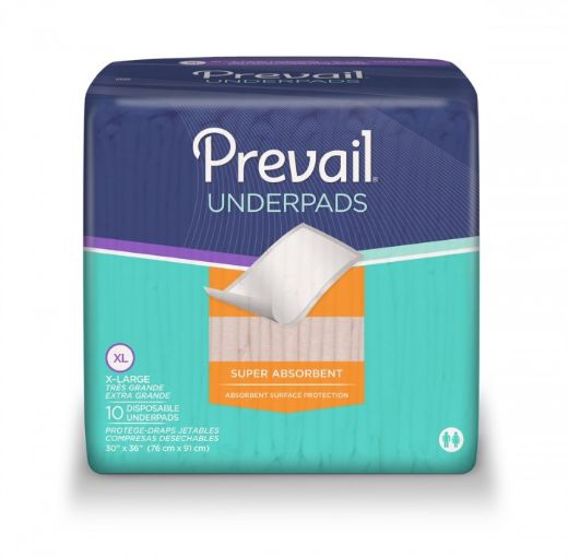 Picture of Underpad, Disposable, Super Absorbency, 30x36in. Peach, 40/Case