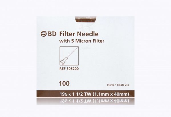 Picture of Needle Only, 19G x 1 ½”  BD Nokor™ filter needle with 5 micron thin wall - 100/Box