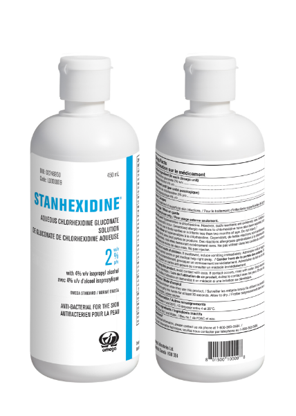 Picture of Stanhexidine® 2% Aqueous, Chlorhexidine Gluconate 2% with 4% Isopropyl Alcohol, 450ml bottle