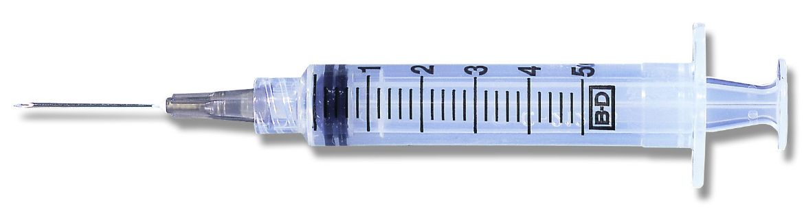 Picture of Syringe, 5cc with 21G x 1 in. Needle, 100/Box