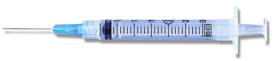 Picture of Syringe, 3cc with 21G x 1 in. Needle, 100/Box