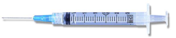 Picture of Syringe, 3cc with 21G x 1 in. Needle, 100/Box