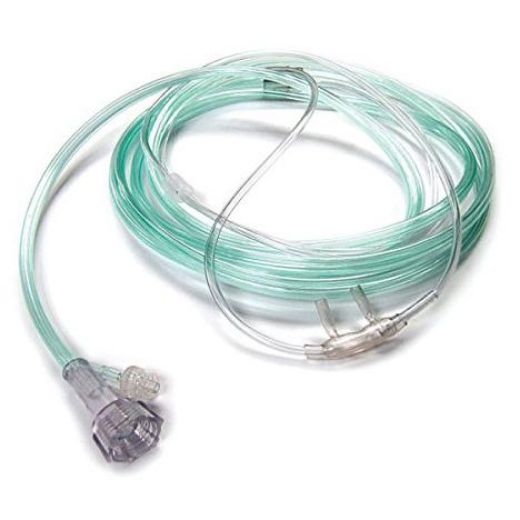 Picture of Adult Nasal Cannula with 7ft O2 and CO2 Lines