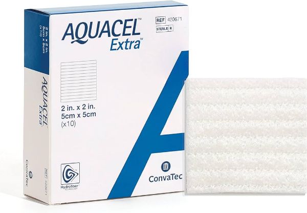 Picture of Aquacel AG+ EXTRA  Dressing 2x2in. - 10/Box