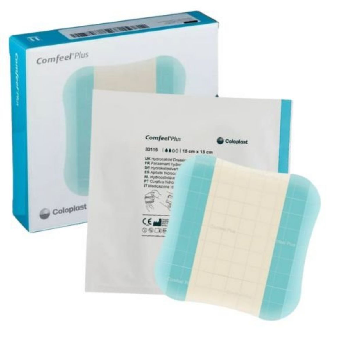 Picture of Comfeel Plus Ulcer Hydrocolloid Dressing 10cmx10cm(4 in.x4 in.) 10/Box