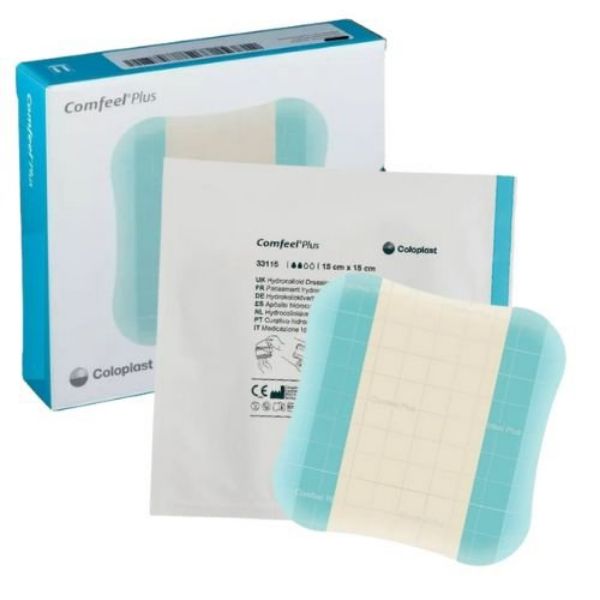 Picture of Comfeel Plus Ulcer Hydrocolloid Dressing 10cmx10cm(4 in.x4 in.) 10/Box