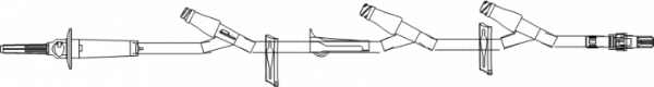 Picture of Primary Admin. Set 100", 15 Drop w/ 3 CLAVE® Ports (6", 35.5",79.5"), BCV & RMLL - 50/Case