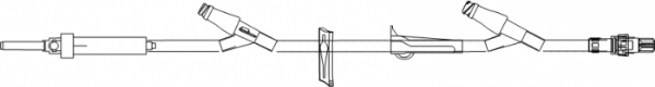 Picture of Primary Admin. Set, 113"  60ml Drop with BCV-CLAVE® (93.5"), CLAVE® (6") & rotating luer - 50/Case