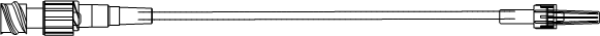 Picture of Extension Set, 14" Small Bore with Needle Free Port and RMLL (0.54ml PV), Non-Dehp - 100/Case