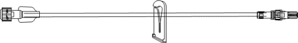 Picture of Extension Set, 60" Non-DEHP Smallbore tubing, clamp and RMLL (Prim. Vol. - 1.7ml)  - 50/Case