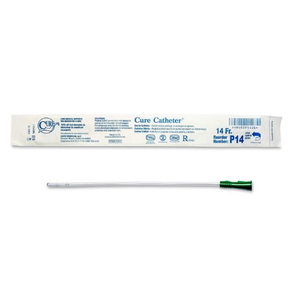 Picture of Catheter, Intermittent Pediatric Plastic with Funnel (Cure)  14Fr  10"