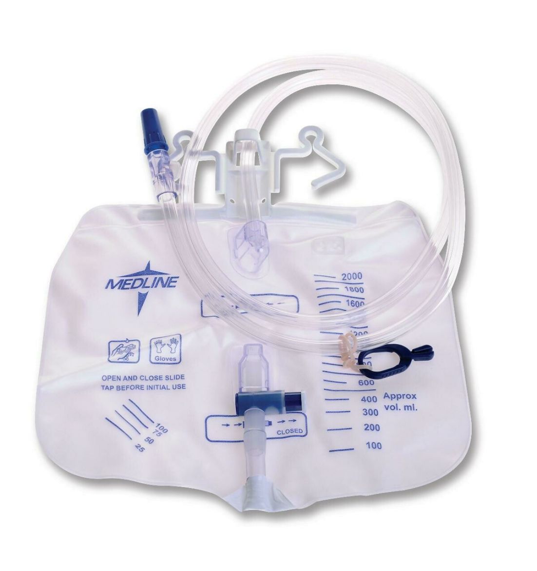 Picture of Urinary Drainage Bag, 2000cc, Latex Free with T-closure