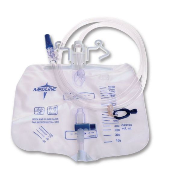 Picture of Urinary Drainage Bag, 2000cc, Latex Free with T-closure