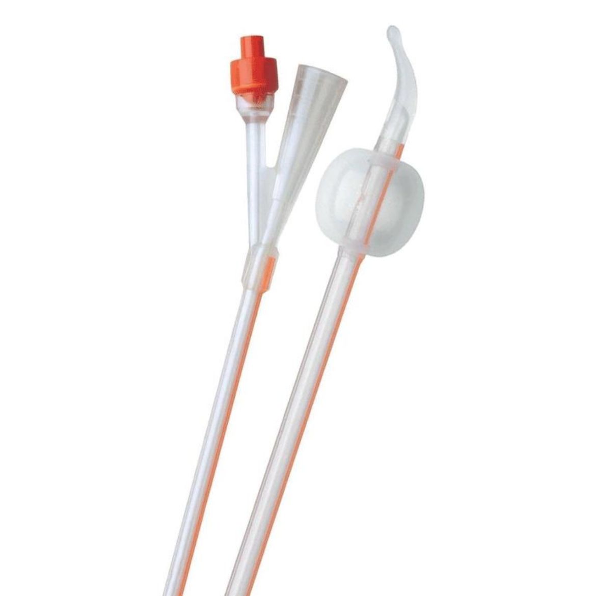 Picture of Catheter, Folysil 100% Silicone 14Fr, 10cc 2 Way Coude Tip - 5/Box