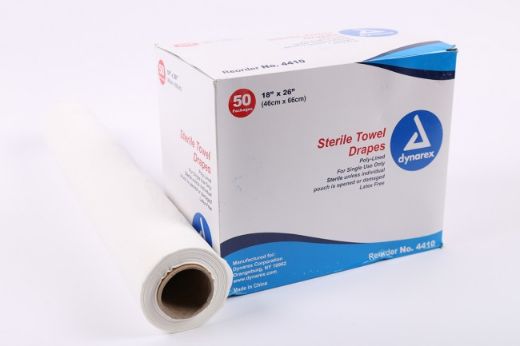 Picture of Drape, 3in. Fenestrated, Sterile 18in. x 26in., White - 50/Box