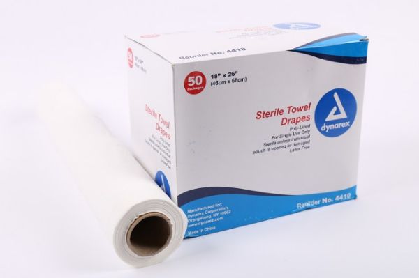 Picture of Drape, 3in. Fenestrated, Sterile 18in. x 26in., White - 50/Box