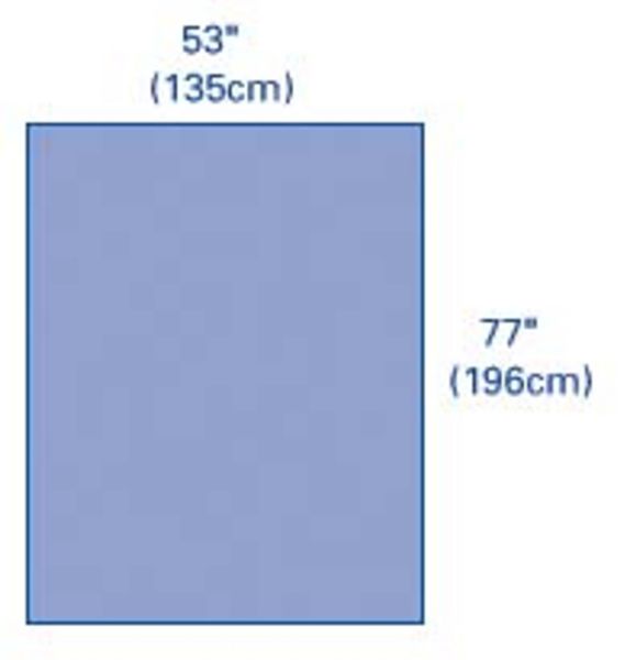Picture of Sterile Three-Quarter Drape Sheet, 53" x 77" - 20/Case