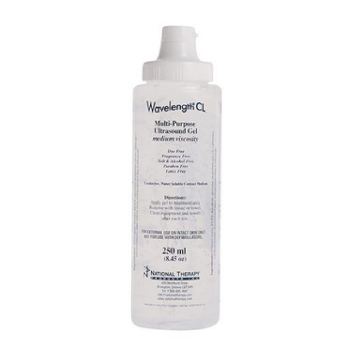 Picture of Ultrasound Gel, Medium Viscosity (Clear) with flip cap, 250ml