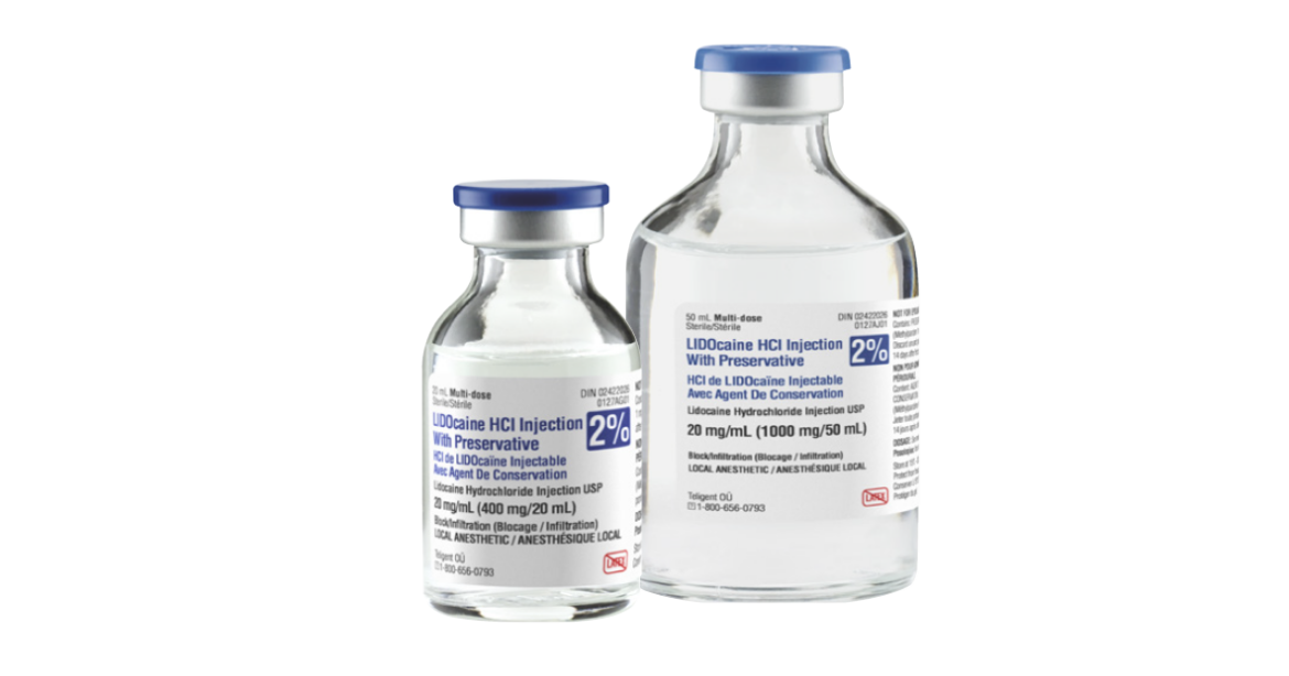 Picture of Lidocaine 2% Plain Injection, 20ml Vial - 10/Box