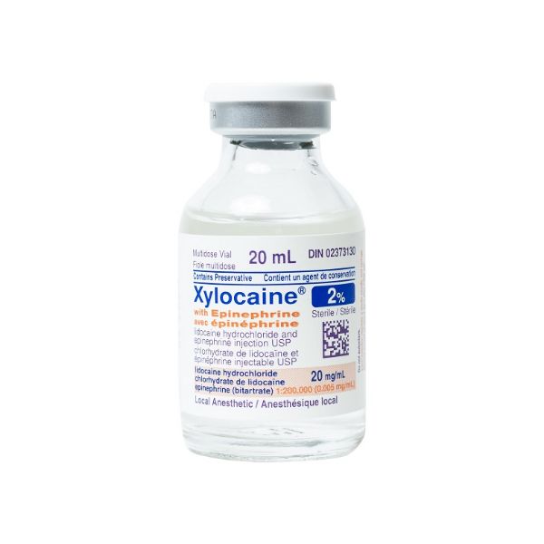 Picture of Xylocaine 2% with Epinephrine (1:200000) Multi-Dose, with Preservative 20ml  - 10 Vials/Box