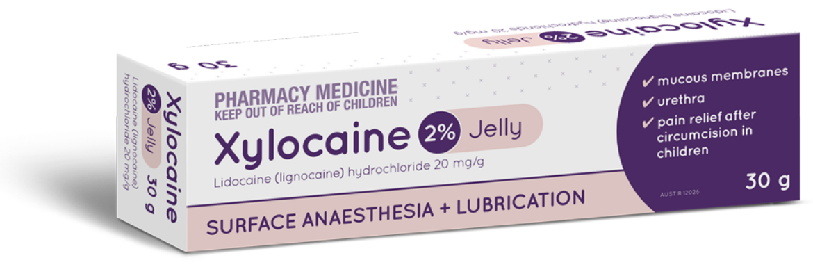 Picture of Xylocaine (Lidocaine HCL) Jelly 2% 30ml aluminum tube with applicator tip