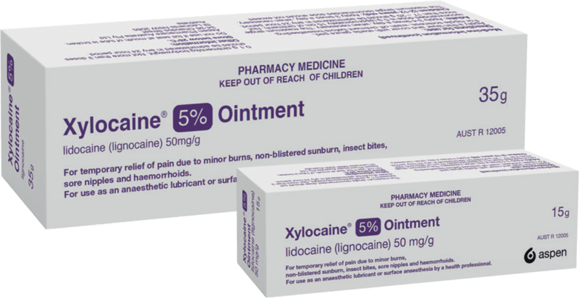 Picture of Xylocaine 5% Ointment, 35G Aluminum Tube