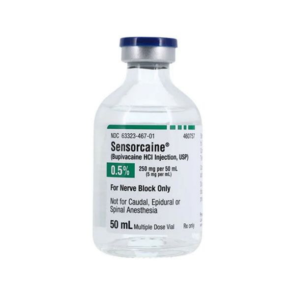 Picture of Sensorcaine (Bupivicaine HCL), 0.5% plain 20ml - 10 Vials/Box