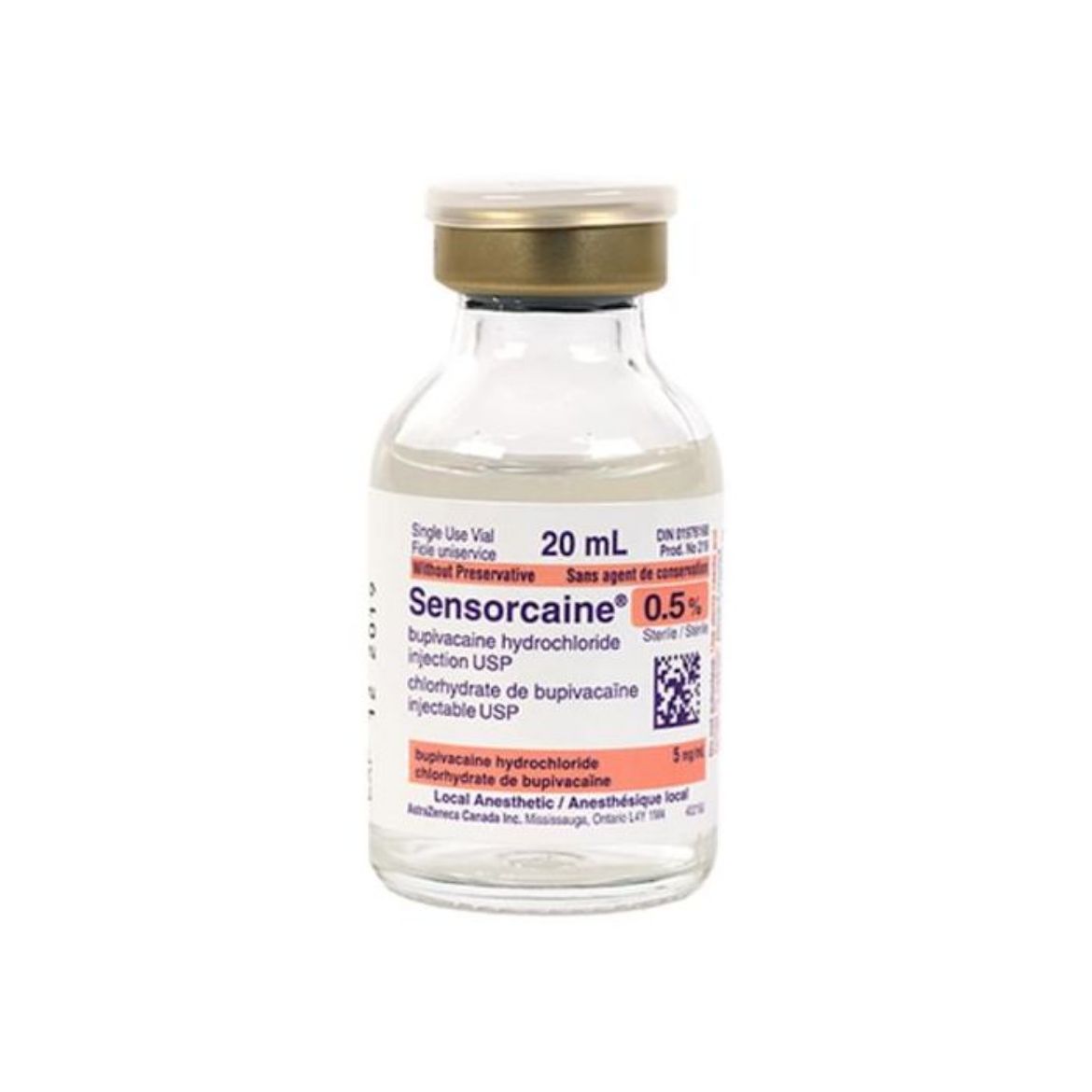 Picture of Sensorcaine (Bupivicaine HCL), 0.5% with Epinephrine 20ml - 10 Vials/Box