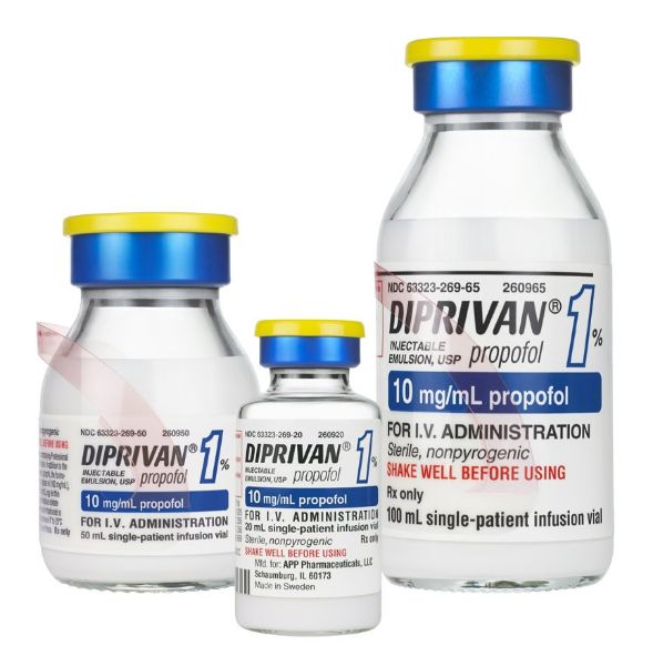 Picture of Propofol for Injection (Diprivan), 10mg/mL, 20ml - 5 Vials/Box