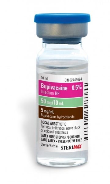 Picture of Bupivacaine Injection BP 0.5%, 10ml, (Latex & Pres. Free) - 10/Box