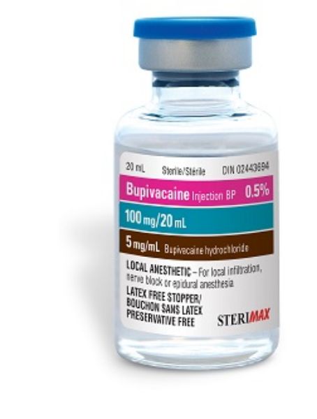 Picture of Bupivacaine Injection BP 0.5%, 20ml, (Latex & Pres. Free) - 10/Box