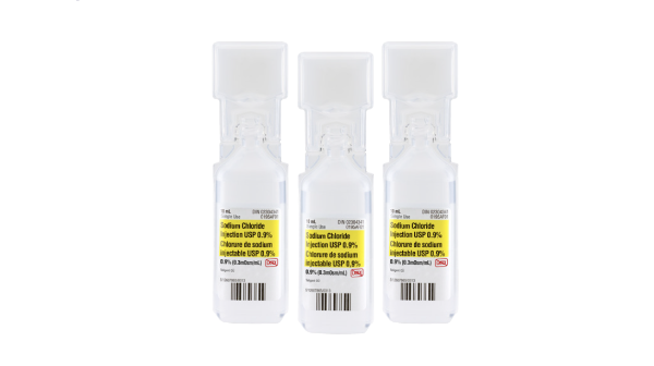 Picture of Sodium Chloride Injection. USP (0.9%) 10 mL Polyamp - 20/Box