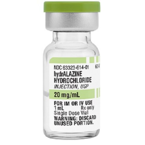 Picture of Apresoline (Hydralazine Hydrochloride ) Injection, 20mg/ml, 1ml Vial - 10/Box