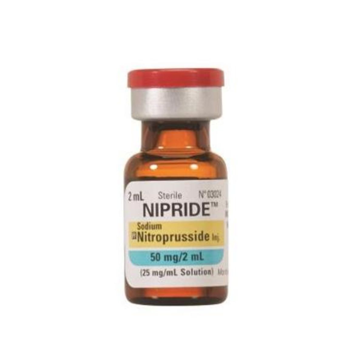Picture of Nipride® Sodium Nitroprusside USP, 25 mg/mL - 2ml Vial