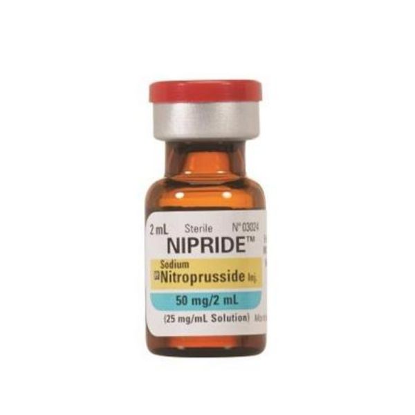 Picture of Nipride® Sodium Nitroprusside USP, 25 mg/mL - 2ml Vial