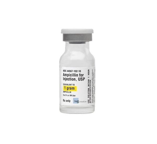 Picture of Ampicillin Sodium 1000mg(1g) Injection, 10ml vial - 10/Box