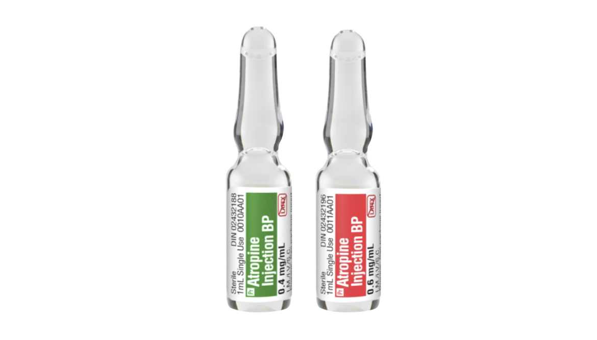 Picture of Atropine Injection BP, 0.6mg/ml, 1ml Amp.  - 10/Box