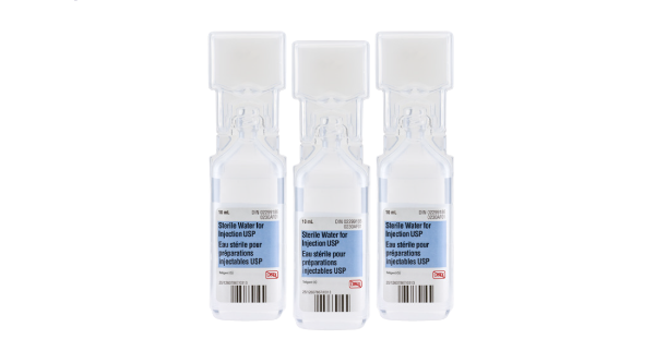 Picture of Sterile Water for Injection USP, 10 mL Polyamp - 20/Box