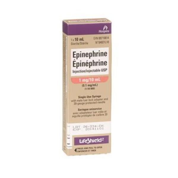 Picture of Epinephrine Injection USP(1:10 000 - 0.1 mg/mL) (Abboject LifeShield) - 10 Boxes/Package