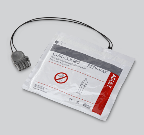 Picture of Electrodes Pad, Physio Control EDGE Adult System, wQUIK-COMBO Connector & REDI-PAD Preconnect System