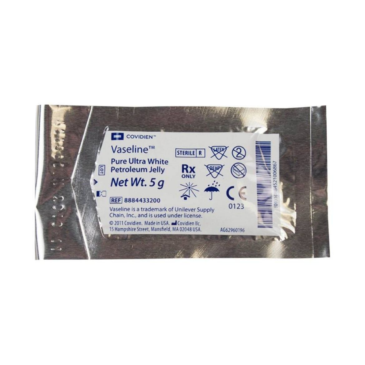 Picture of Vaseline Petroleum Jelly, 5 Gram Sterile Pack - 576/Case
