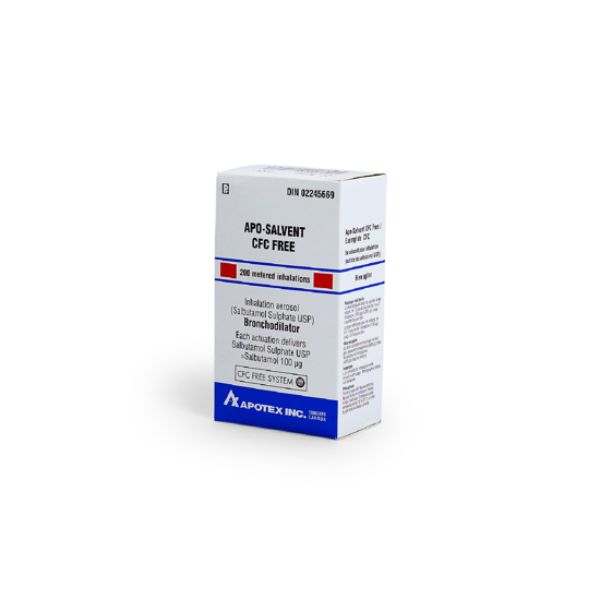 Picture of Salvent 100mcg (Salbutamol) Inhaler, 200 Doses