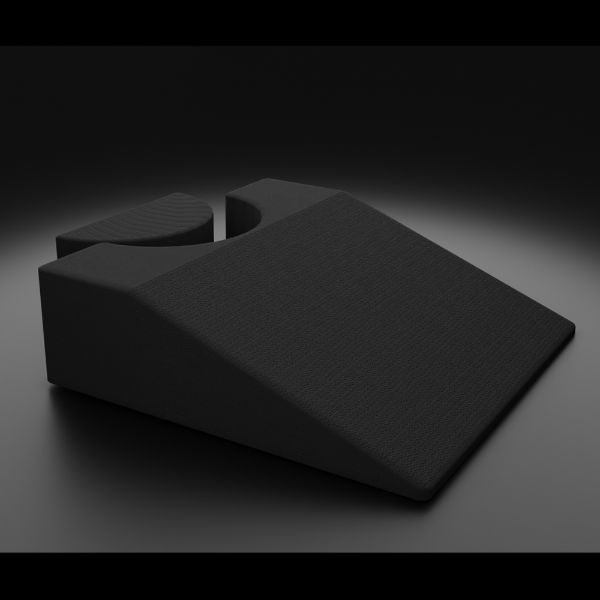 Picture of Endovaginal Ultrasound Wedge, 20in. x 20in. x 6in. Black with non-slip base